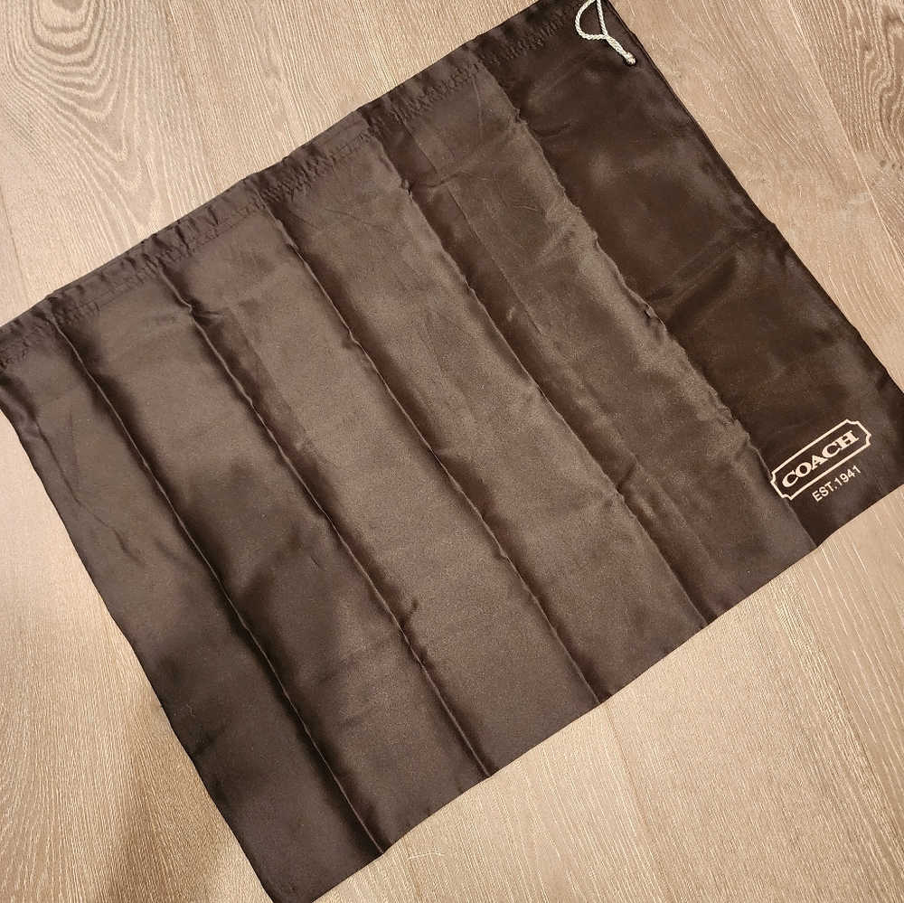 COACH SATEEN DUST STORAGE BAG DUSTER PROTECTION 23 x 19 - BROWN